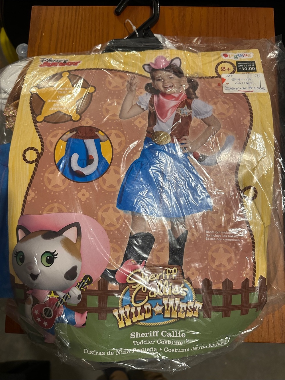 Disney Sheriff Callie Toddler Dress-Up Costume - Blue, Pink & Brown